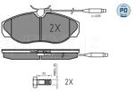 MEYLE Set Placute Frana, Frana Disc Punte Fata 0252179719/Pd Citroën Jumper I