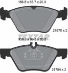 TEXTAR Set Placute Frana, Frana Disc 2167001 Chrysler Crossfire Mercedes-Benz Clk/Slk (2167001)