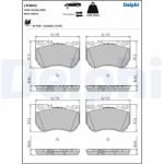 DELPHI Set Placute Frana, Frana Disc Lp3842 Mercedes-Benz C-Class/C-Class All-Terrain