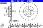 ATE Disc Frana 24.0112-0154.1 Ford Mondeo Iii Jaguar X-Type I