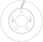 TRW Disc Frana Df6888 Ssangyong Actyon I/Actyon Sports I/Actyon Sports Ii/Kyron