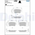 DELPHI Set Placute Frana, Frana Disc Lp3855 Hyundai Elantra Vii