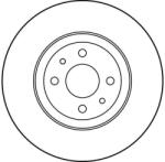 TRW Disc Frana Df1757 Alfa Romeo 145/146/155 Fiat Coupe/Multipla/Punto/Tipo