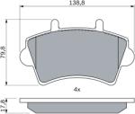 Bosch Set Placute Frana, Frana Disc 0986494031 Nissan Interstar Opel Movano A (0986494031)