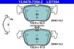 ATE Set Placute Frana, Frana Disc 13.0470-7354.2 Audi A3/A3 Allstreet Cupra Formentor