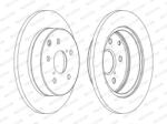 FERODO Disc Frana Ddf1846C Landwind (Jmc) X5 Toyota Mark X Zio I/Rav 4 Iii/Rav 4 Iv