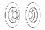 FERODO Disc Frana Ddf1709C Audi 80 B4/A4 B6/A4 B7 Seat Exeo