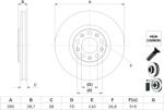Bosch Disc Frana 0986479G89 Alfa Romeo 159/Brera/Giulietta/Spider/Tonale Fiat 500X