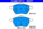 ATE Set Placute Frana, Frana Disc 13.0460-7077.2 Audi A4 B5 Vw Passat B5/Passat B5.5