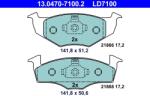 ATE Set Placute Frana, Frana Disc 13.0470-7100.2 Seat Arosa Skoda Fabia I/Fabia Ii (13.0470-7100.2)