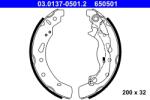 ATE Set Saboti Frana 03.0137-0501.2 Mazda 2 (03.0137-0501.2)