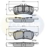 COMLINE Set Placute Frana, Frana Disc Cbp01317 Mini Mini (CBP01317)