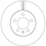 TRW Disc Frana Df6584 Audi A1/A1 City Carver Seat Arona/Ibiza V Skoda Fabia Iv/Kamiq (DF6584)