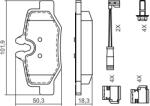 Bosch Set Placute Frana, Frana Disc 0986494603 Mercedes-Benz Viano/Vito/Vito / Mixto (0986494603)