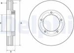 DELPHI Disc Frana Bg9139 Fuso (Mitsubishi) Canter Mitsubishi Canterv/Cantervi/Cantervii