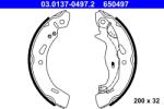 ATE Set Saboti Frana 03.0137-0497.2 Ford Fiesta/Fiesta Vi/Ka+ Iii (03.0137-0497.2)