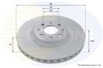COMLINE Disc Frana Adc1814V Alfa Romeo Mito Chrysler Delta Fiat Bravo Ii/Stilo