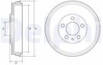 DELPHI Tambur Frana Bf575 Seat Toledo Iv Skoda Rapid/Roomster/Roomster Praktik