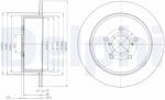 DELPHI Disc Frana Bg4129 Subaru Legacy Iv/Outback