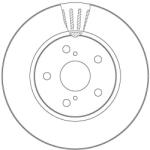 TRW Disc Frana Df6986S Toyota C-Hr/Corolla (DF6986S)