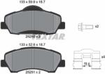 TEXTAR Set Placute Frana, Frana Disc 2525001 Citroën C-Elysee/C4 Cactus Peugeot 301/308 (2525001)