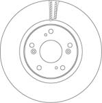 TRW Disc Frana Df6689 Honda Civic Ix