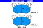 ATE Set Placute Frana, Frana Disc 13.0460-3954.2 Citroën Zx Peugeot 106 Ii/205 I/306