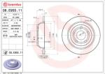 BREMBO Disc Frana 08. E955.11 Ford Puma