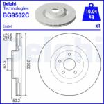 DELPHI Disc Frana Bg9502C Ford Focus Iv/Kuga Iii (BG9502C)