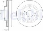DELPHI Disc Frana Bg4830C Mitsubishi Mirage / Space Star Vi/Mirage Vi (BG4830C)