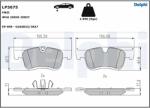 DELPHI Set Placute Frana, Frana Disc Lp3675 Citroën Berlingo Opel Combo Peugeot Partner