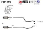 AS Filtru Funingine/Particule, Sist. De Esapament Fd1027 Opel Meriva A (FD1027)