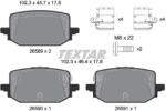 TEXTAR Set Placute Frana, Frana Disc 2658901 Nissan Qashqai Iii/Rogue/Townstar (2658901)