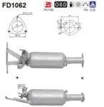 AS Filtru Funingine/Particule, Sist. De Esapament Fd1062 Volvo V70 Ii/Xc90 I