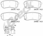 BRECK Set Placute Frana, Frana Disc 242760070410 Hyundai I10 I Kia Picanto I (242760070410)