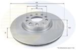COMLINE Disc Frana Adc1449V Audi A1/A3/Q2/Q3/Tt Cupra Ateca/Formentor/Leon Seat Alhambra (ADC1449V)