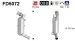 AS Filtru Funingine/Particule, Sist. De Esapament Fd5072 Mercedes-Benz C-Class/Cls (FD5072)