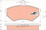 TRW Set Placute Frana, Frana Disc Gdb1044 Audi 80 B4/Cabriolet B3/Coupe B3 Seat Inca
