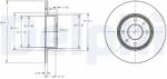 DELPHI Disc Frana Bg2322 Alfa Romeo 164 Chrysler Delta Fiat Bravo/Bravo Ii/Croma/Linea (BG2322)