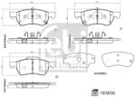 Febi Bilstein Set Placute Frana, Frana Disc Punte Fata 183656 Mg Mg 350/Mg 5/Mg Zs