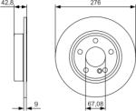 Bosch Disc Frana 0986479A03 Mercedes-Benz A-Class/B-Class/Cla/Cla Shooting Brake (0986479A03)