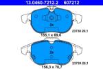 ATE Set Placute Frana, Frana Disc 13.0460-7212.2 Fiat Croma Opel Astra H/Astra H Gtc (13.0460-7212.2)