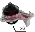 AIRTEX Pompă De Apă, Răcire Motor 1996 Citroën C-Elysee/C1 Ii/C3 Aircross Ii/C3 Ii/Ds3