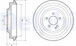 DELPHI Tambur Frana Bf667 Mg Mg 350 Mg (Saic) 5/Gt Roewe (Saic) 350/360/360 Plus