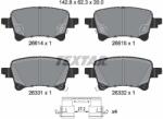 TEXTAR Set Placute Frana, Frana Disc 2661401 Jeep Gladiator Pick-Up/Wrangler Iv