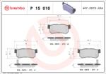 BREMBO Set Placute Frana, Frana Disc P15010 Daewoo Rexton Roewe (Saic) W5