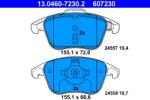 ATE Set Placute Frana, Frana Disc 13.0460-7230.2 Citroën C4/C4 I/C4 Ii/C4 Picasso I (13.0460-7230.2)