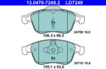 ATE Set Placute Frana, Frana Disc 13.0470-7249.2 Renault Clio Iv/Laguna/Laguna Iii