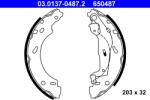 ATE Set Saboti Frana 03.0137-0487.2 Smart Cabrio/City-Coupe/Crossblade/Fortwo (03.0137-0487.2)