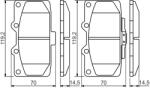Bosch Set Placute Frana, Frana Disc 0986494398 Subaru Impreza (0986494398)